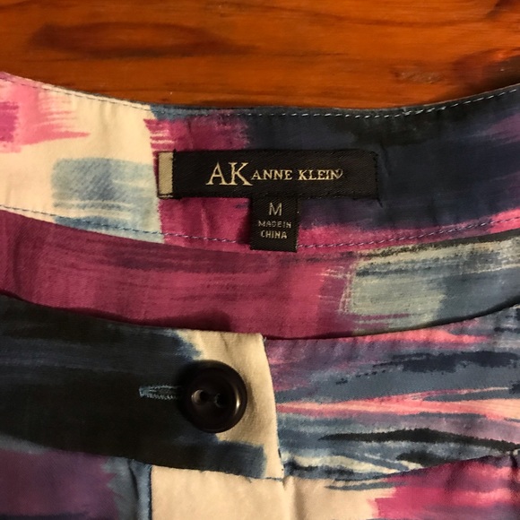 Anne Klein Purple Blue Silk 3/4 Sleeve Blouse, EUC, M - Picture 4 of 15